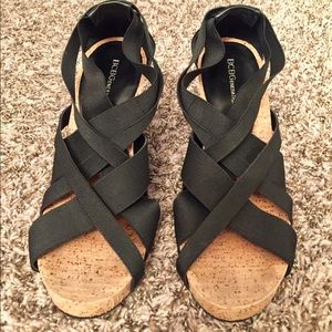 New! BCBGeneration Cork Wedge Sandal